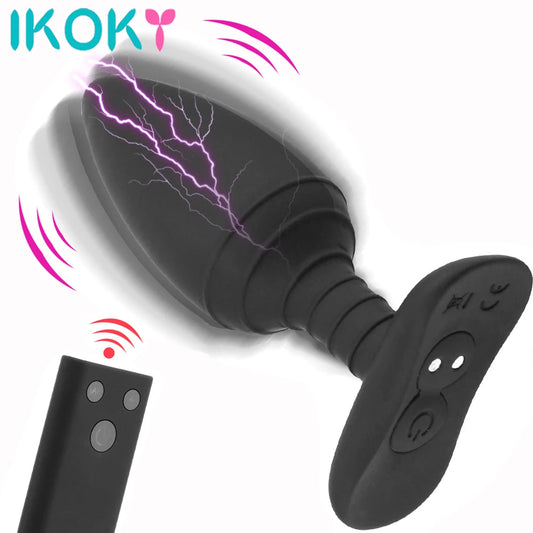 Anal Plug Remote Control Buttplug Vibrating Dildo Anus Expander Intimate Products Masturbation